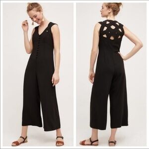 RARE Anthropologie HD in Paris black jumpsuit